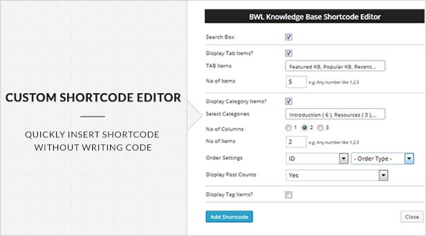 BWL Knowledge Base Manager - WordPress | CodeCanyon