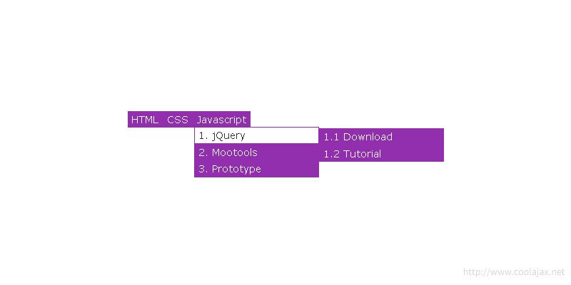 How to create a 3 layer Drop Down menu using jquery