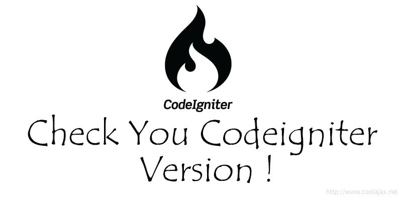 How to check codeigniter version?